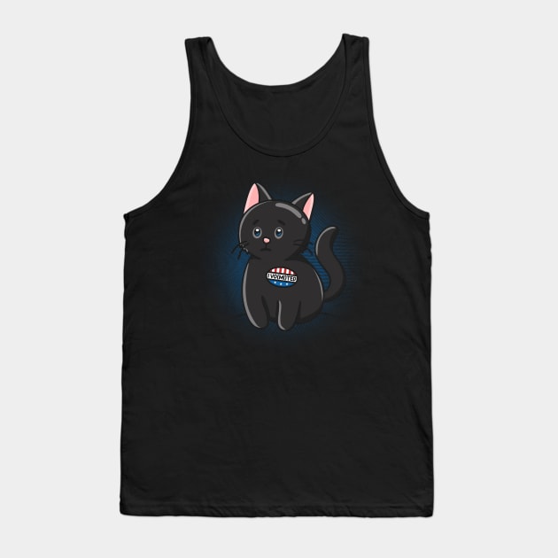 I Vomited Sticker I Voted Sticker Cat Tank Top by mindeverykind